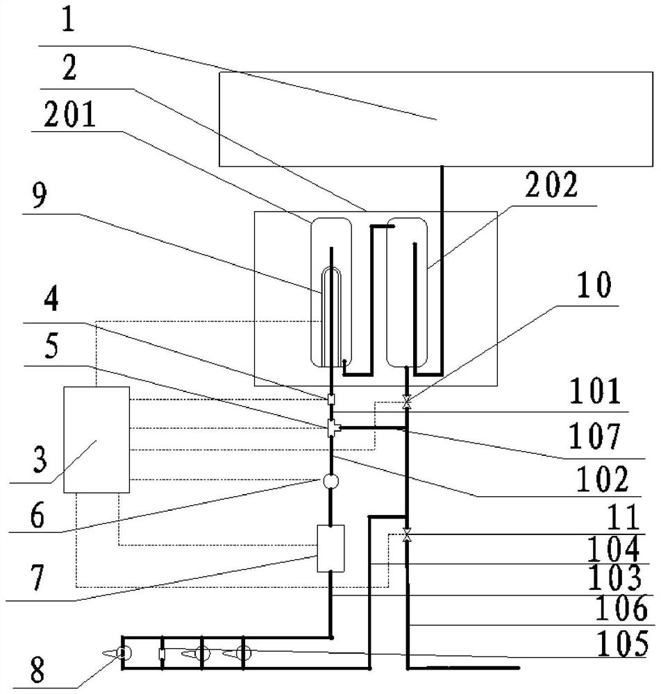 Solar stand-alone machine hot water system