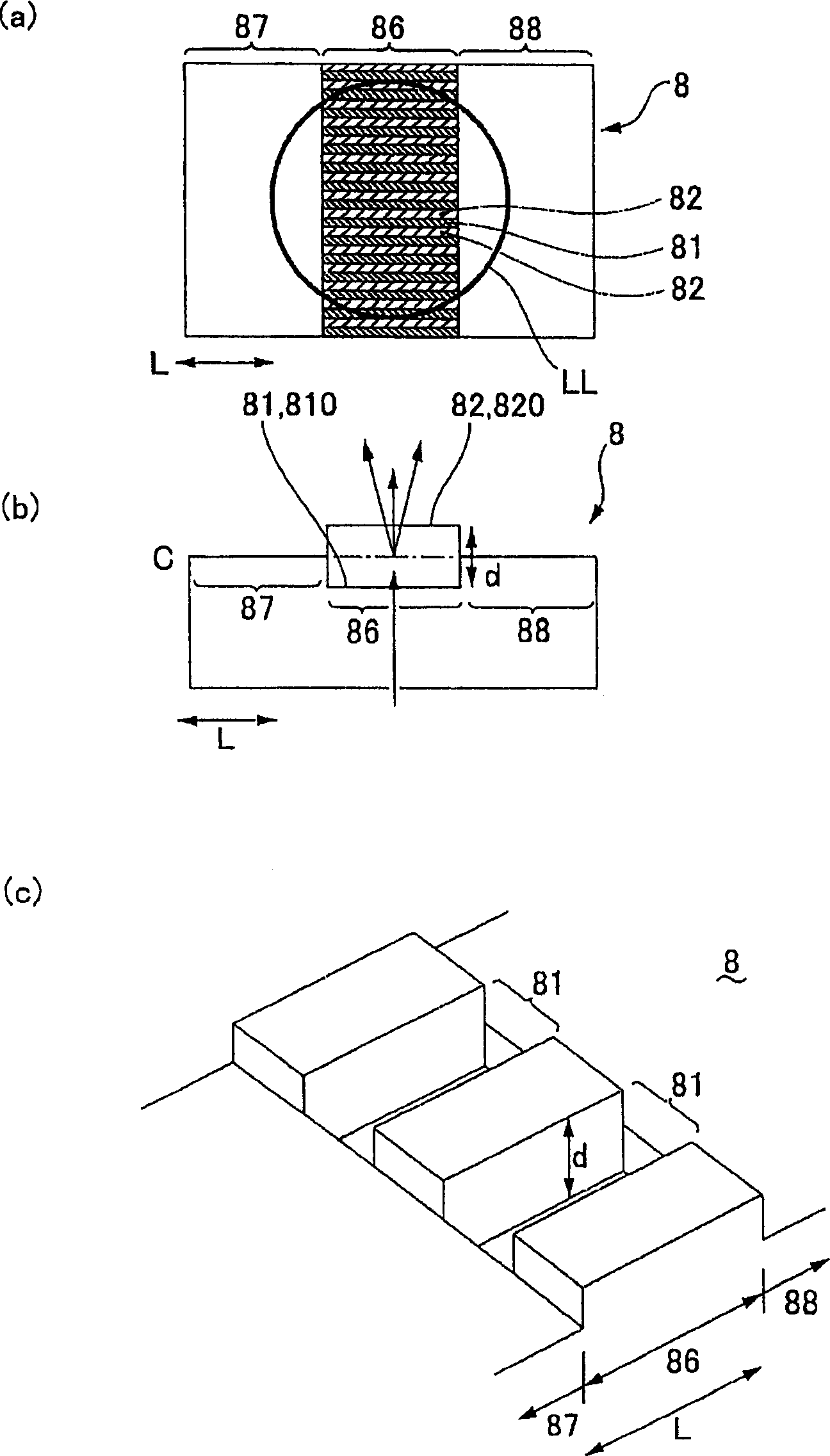 Diffraction element and optical disk device