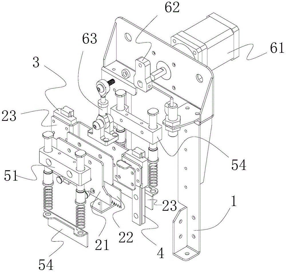 Bag cutting mechanism of connected packing bag slitting unit machine