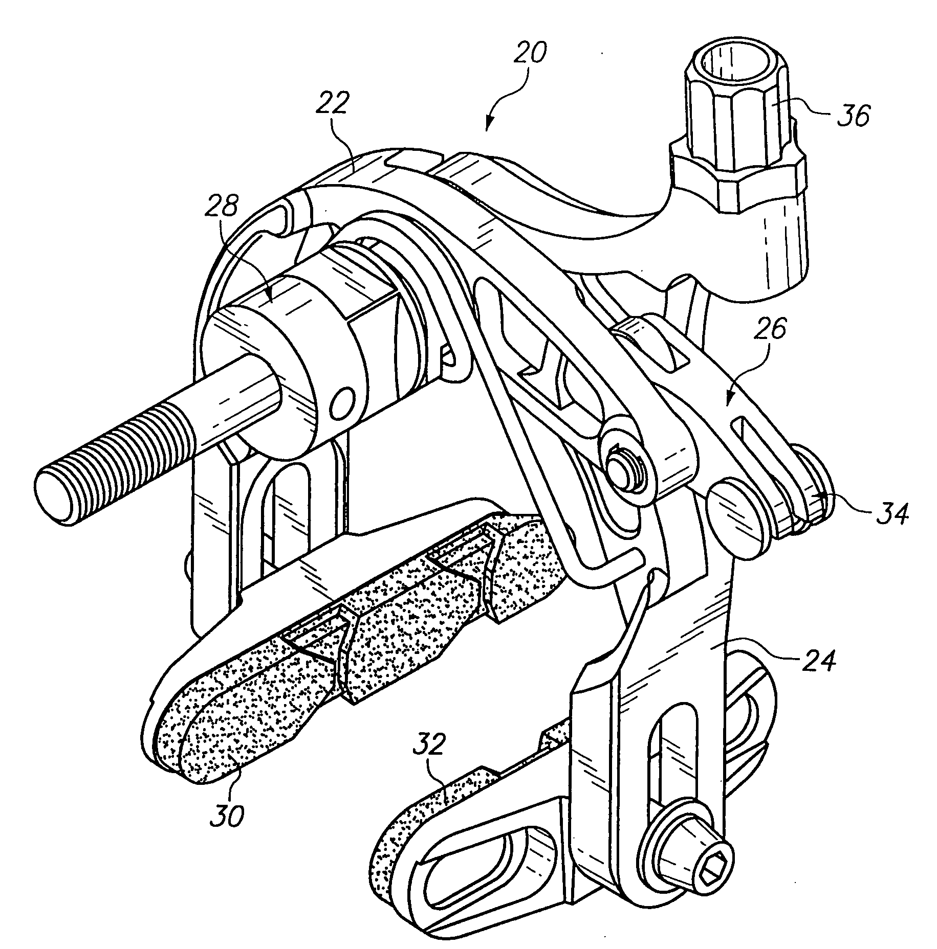 Cam activated bicycle wheel brake