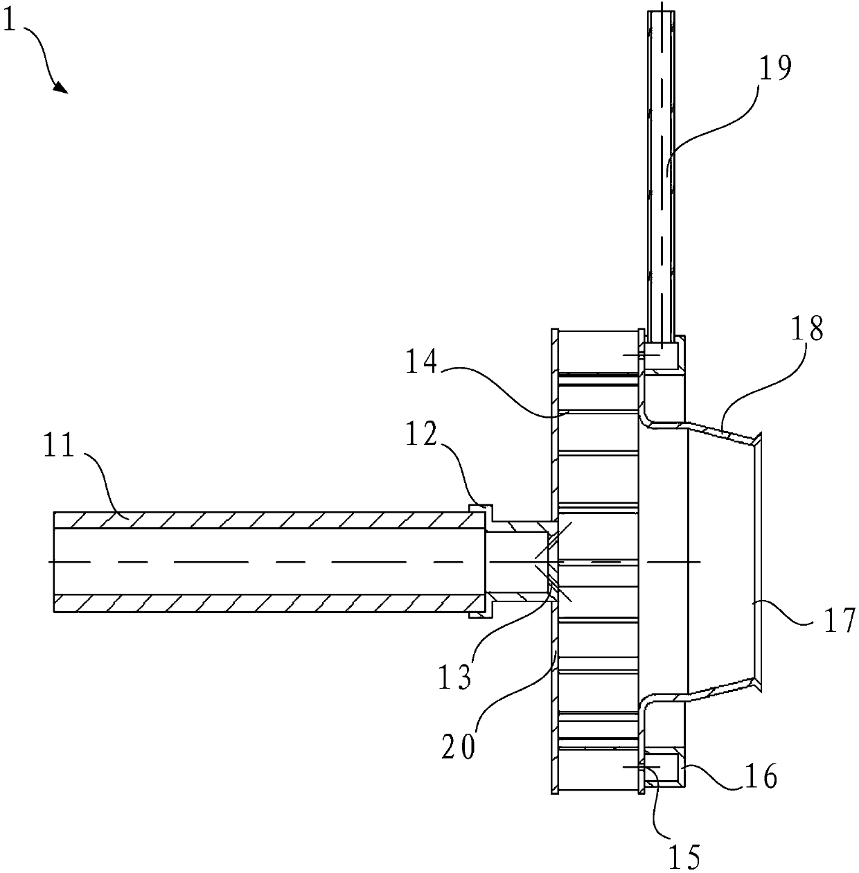 Premixing device and micro gas turbine