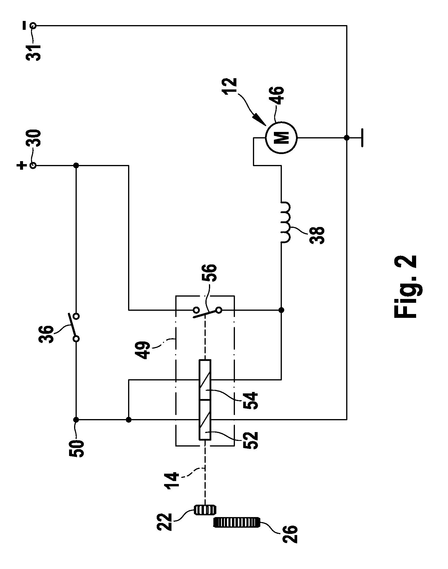 Starter for an internal combustion engine