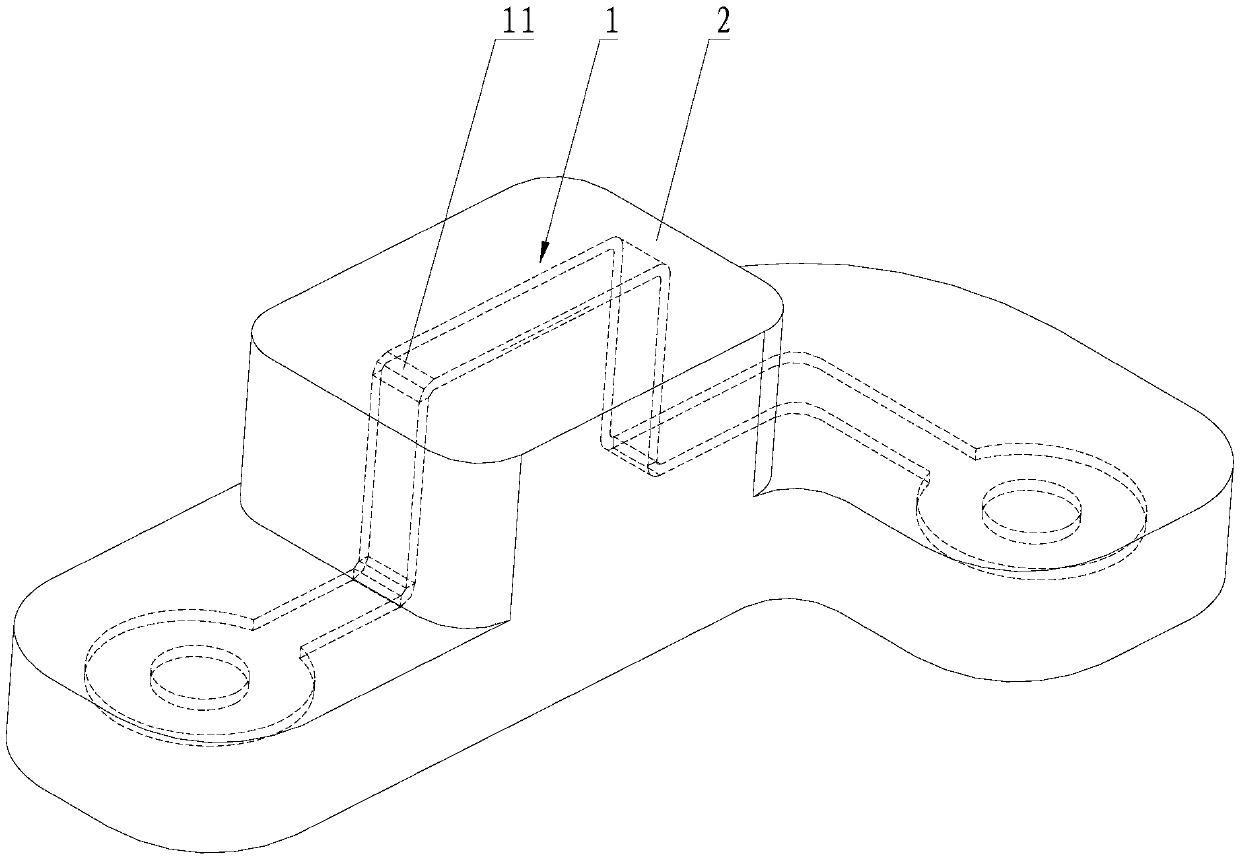 Insert structure for injection moulding