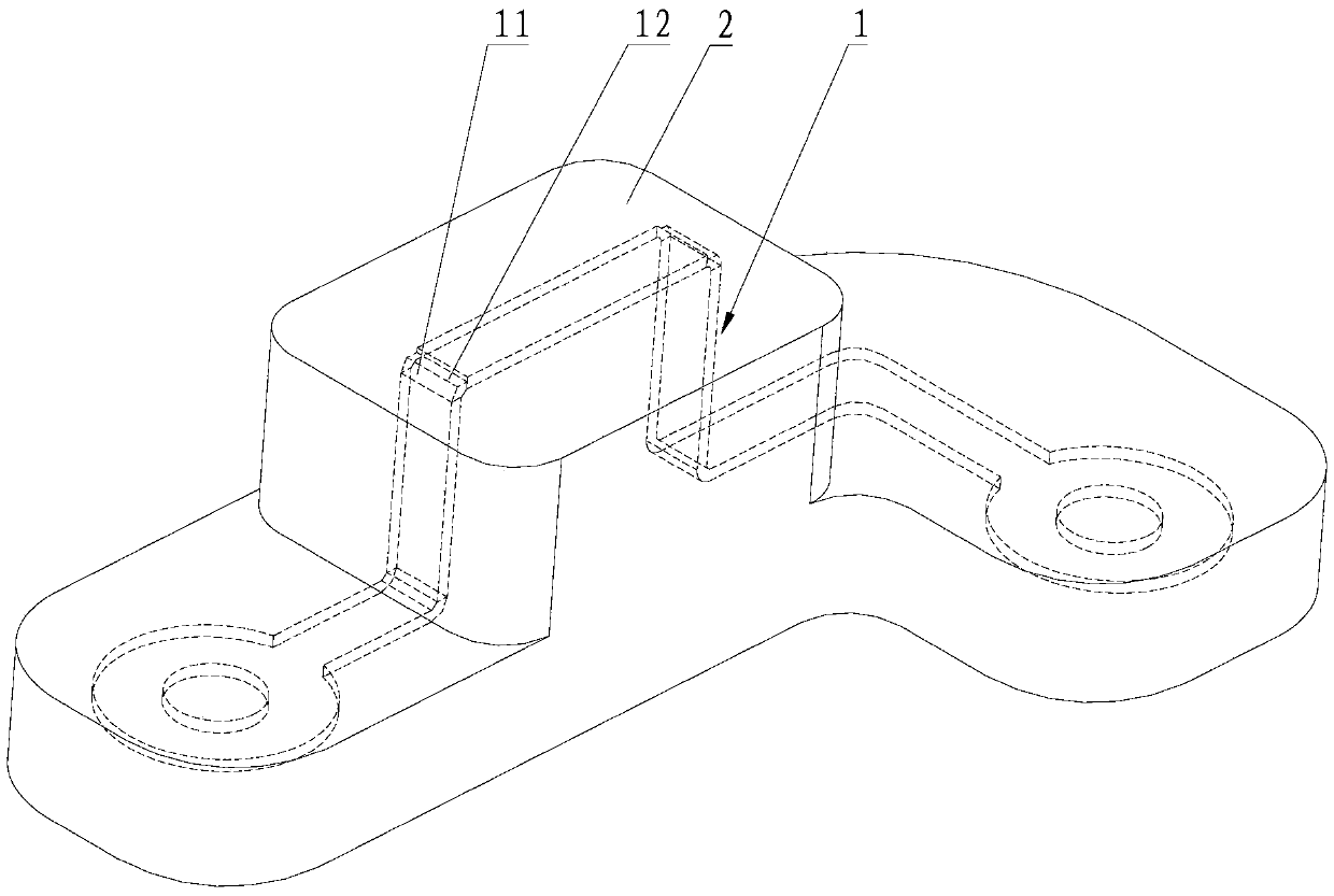 Insert structure for injection moulding