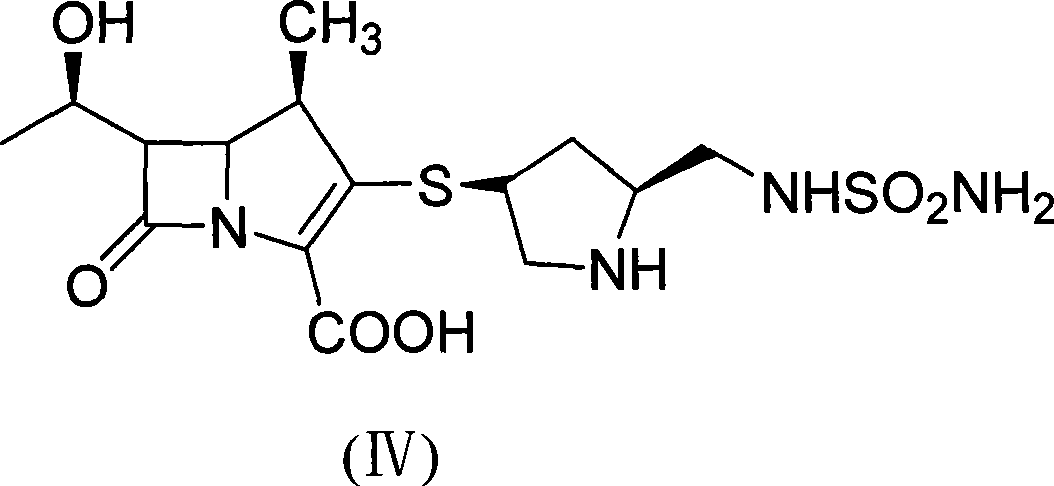 Method for preparing doripenem intermediate compound