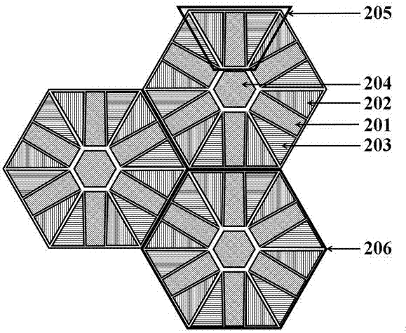 LED array display device with common redundant sub-pixel points