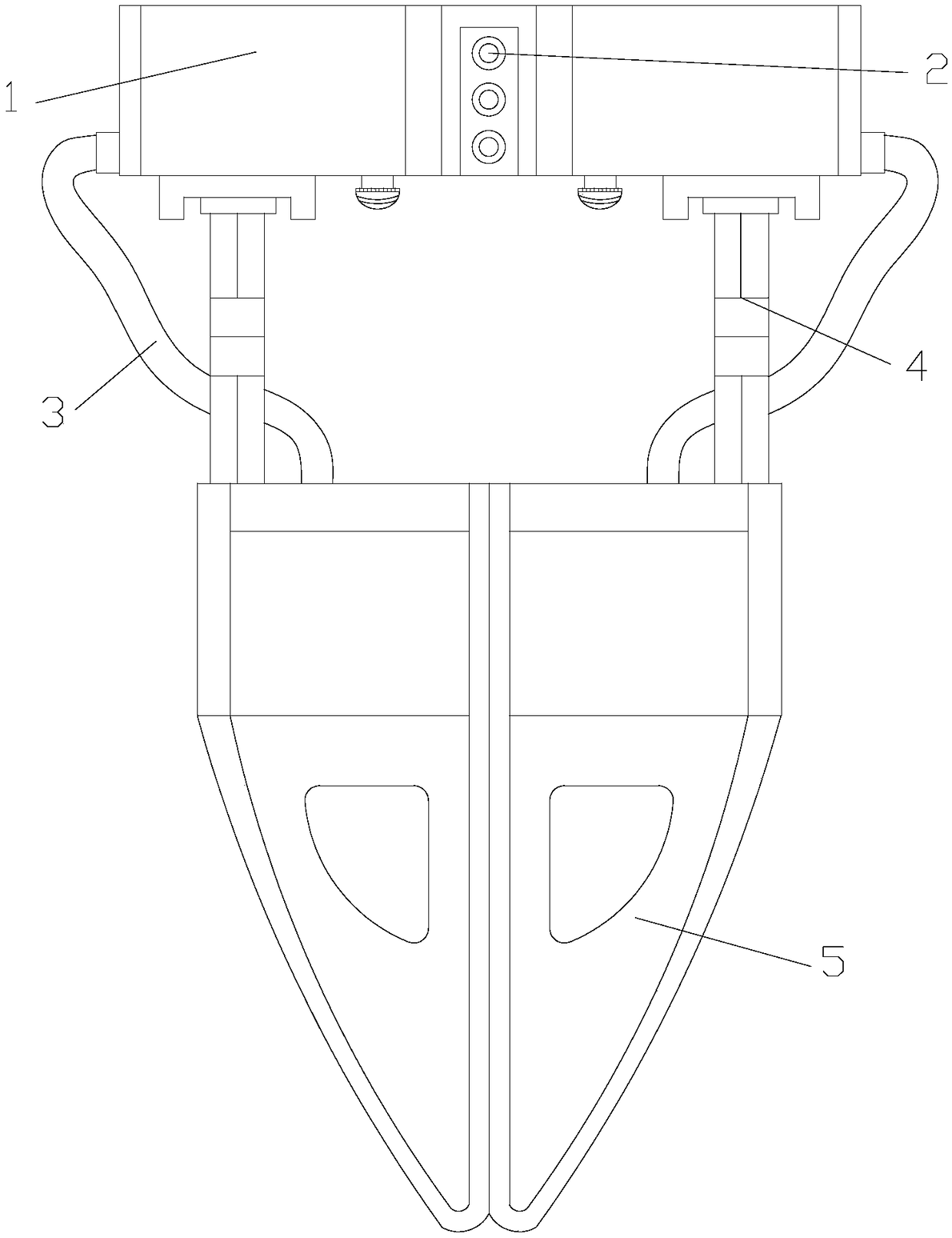 Digging device for seedling transplantation