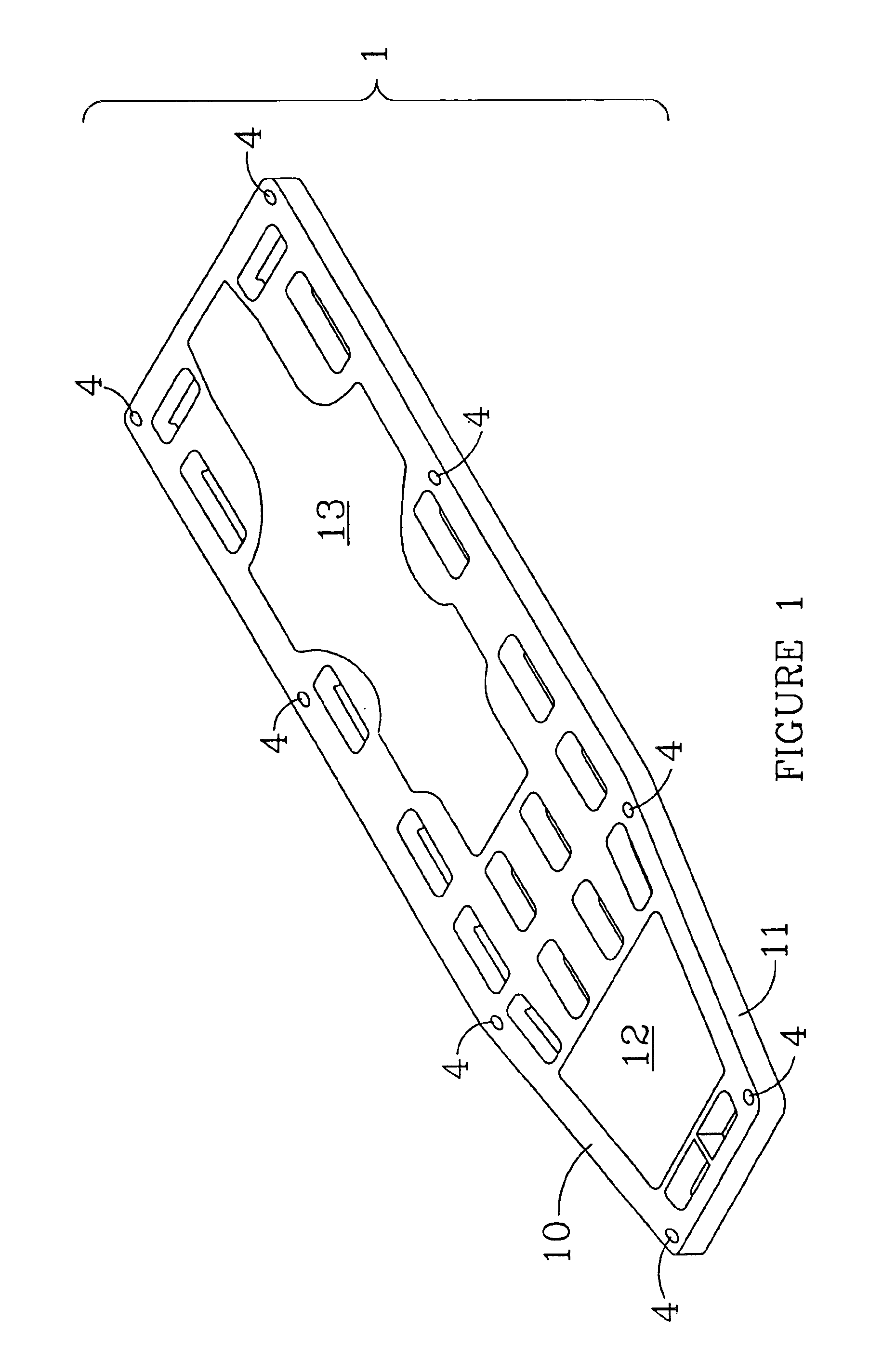 Padded x-ray compatible spine board