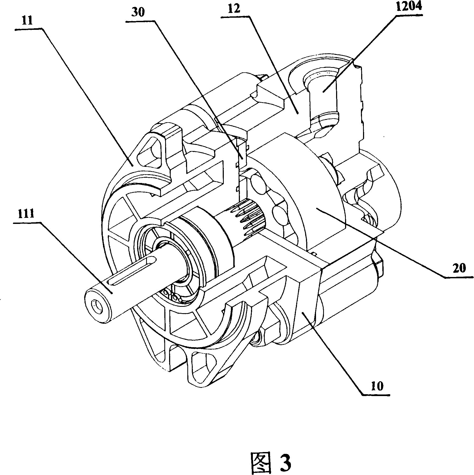 Internal gear rotary pump or motor