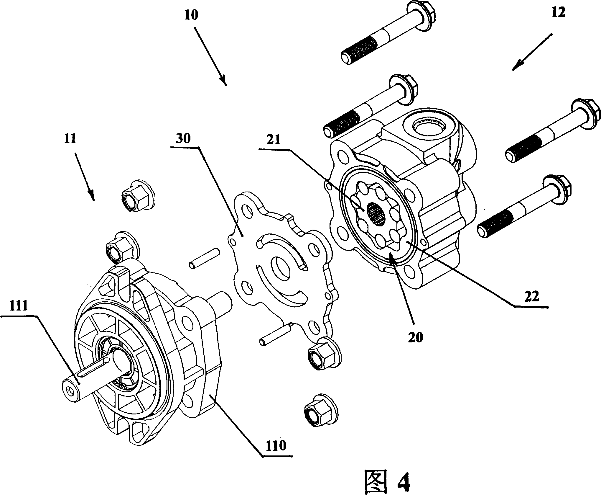 Internal gear rotary pump or motor