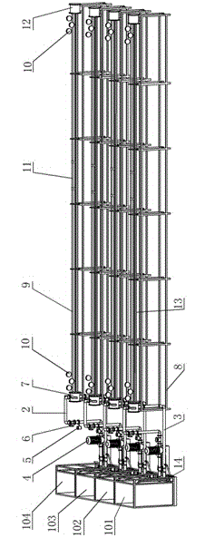 Internal twisted tape testing system