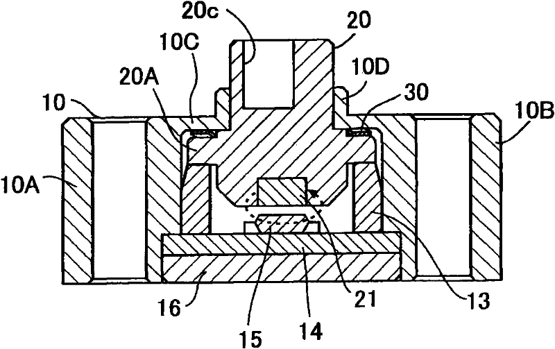 Rotating angle sensor