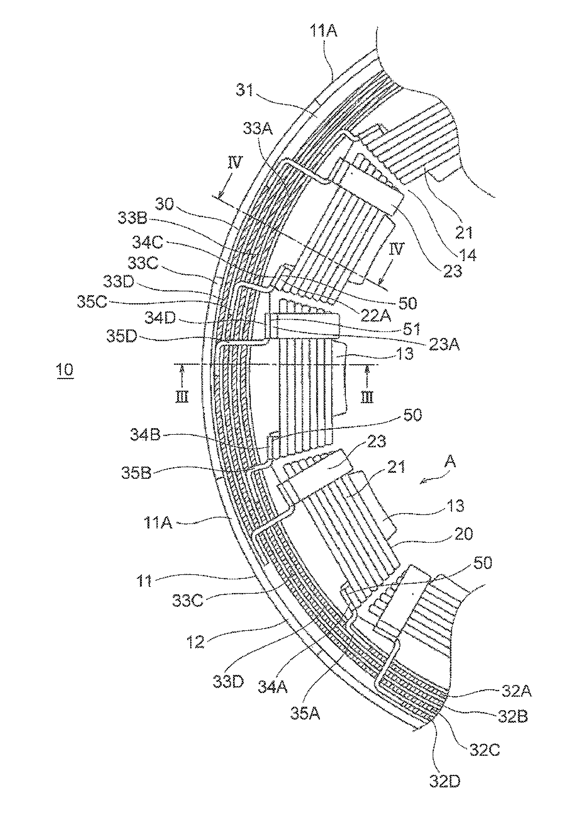 Stator for rotary electric machine and method for manufacturing the stator