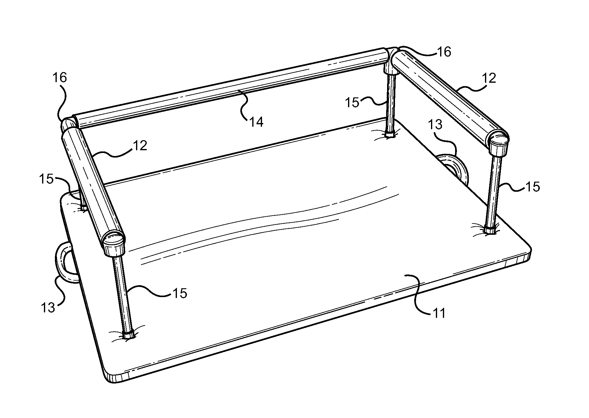 Portable walking trainer device for children