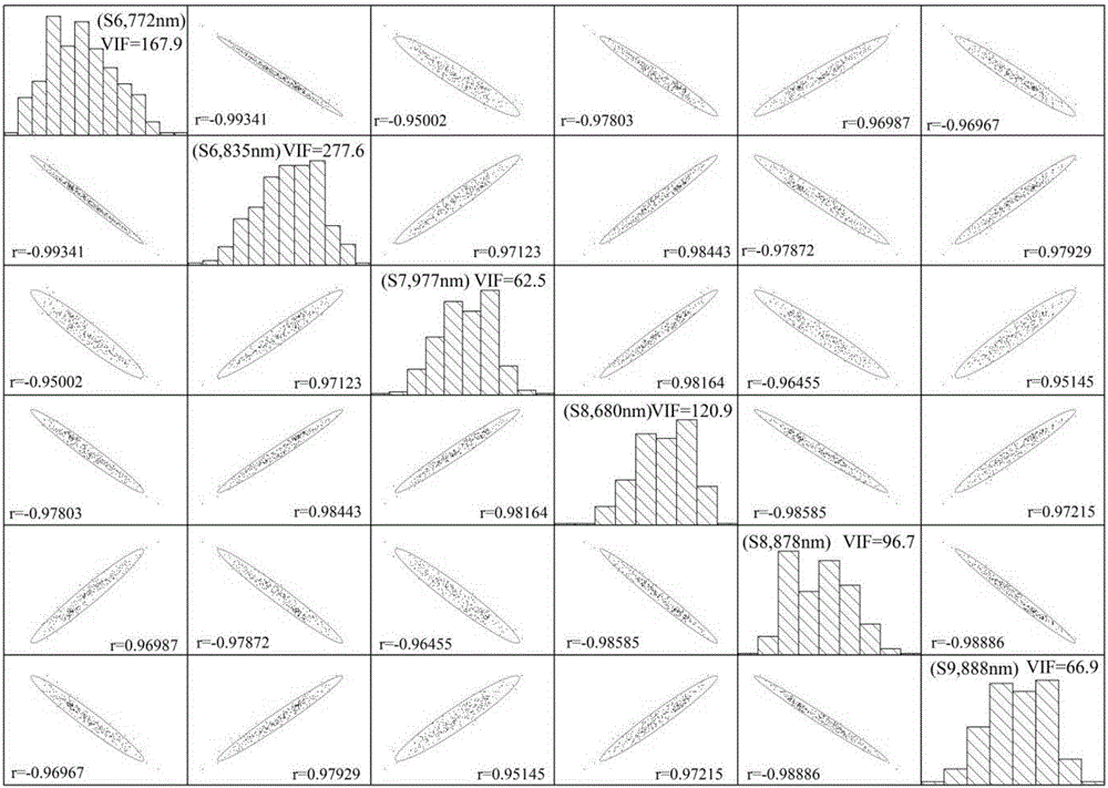 Leaf nitrogen content high spectral evaluation method for continuous wavelet transformation analysis