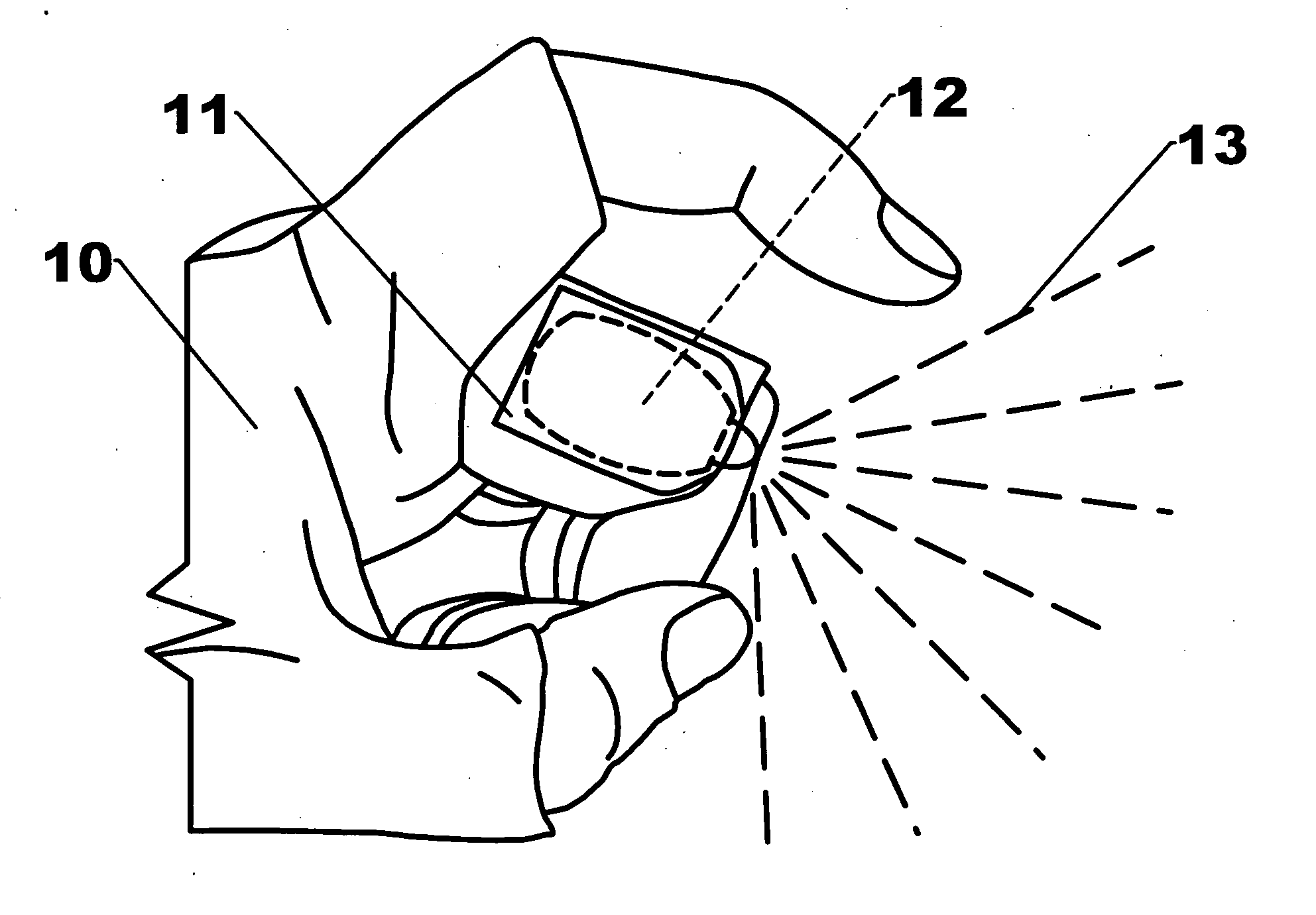 Ergonomic hand-mounted illumination device