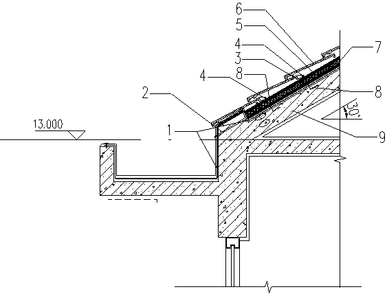 Fixing method for ceramic tile