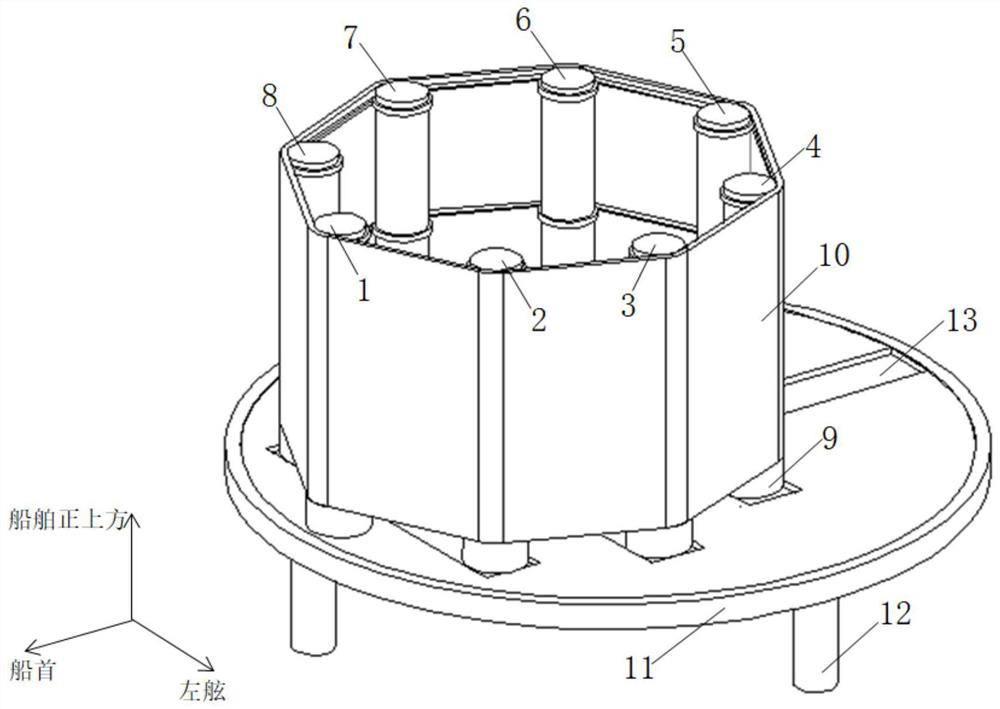 Device and method for comprehensively utilizing wind energy on commercial ship