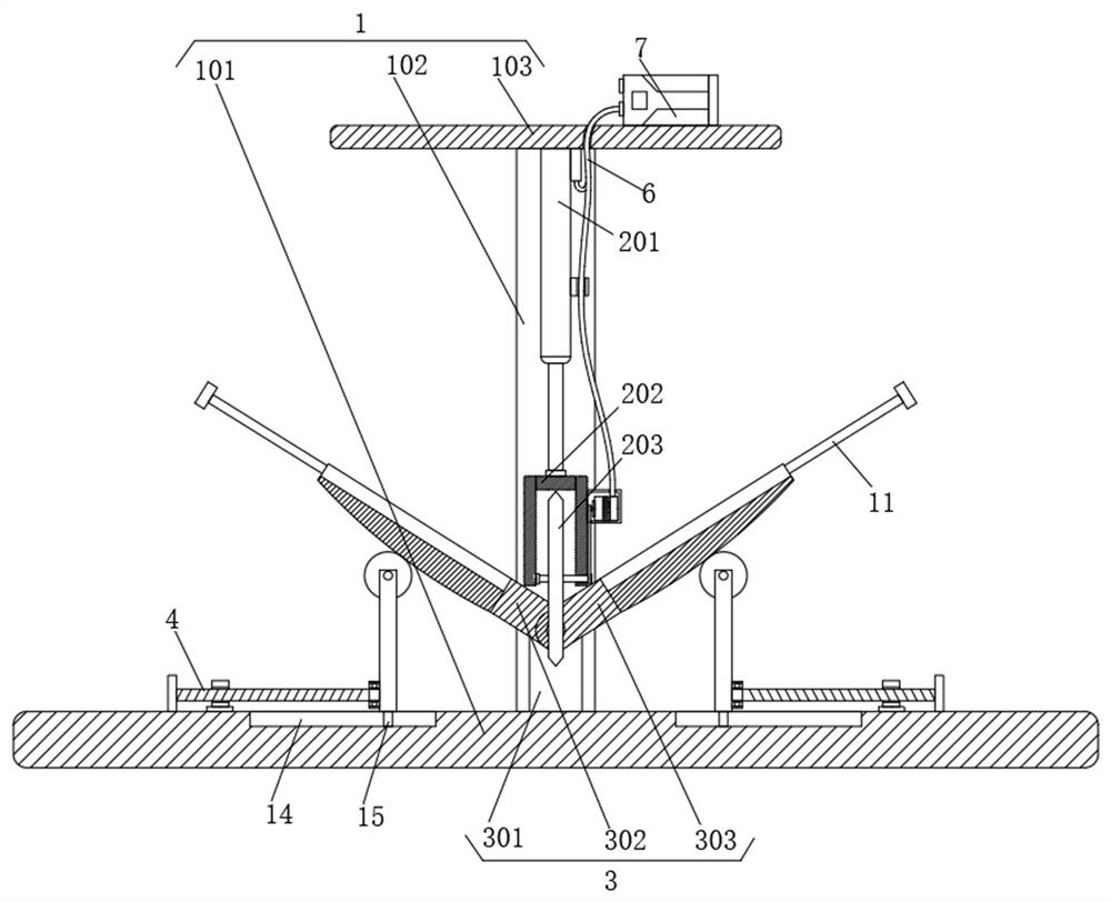 Recycling device for demolition steel of steel structure building