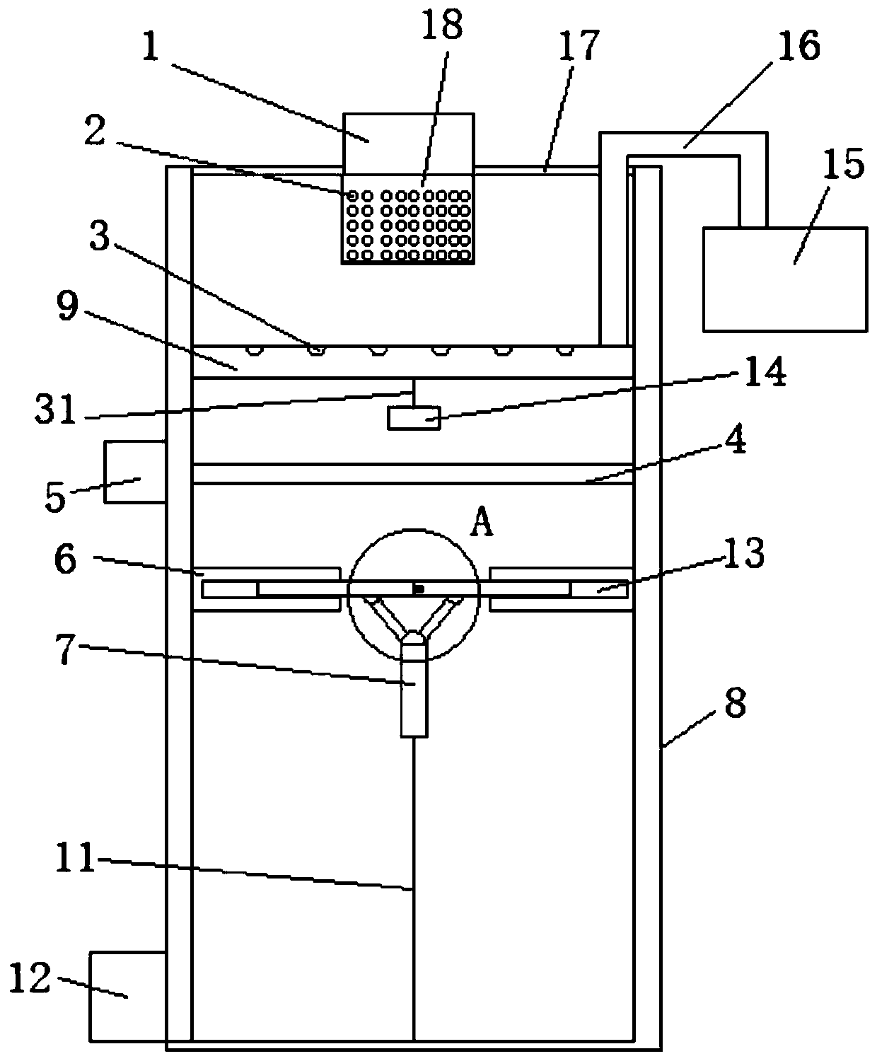 Cold water tank for production of marine high-power engine cylinder head