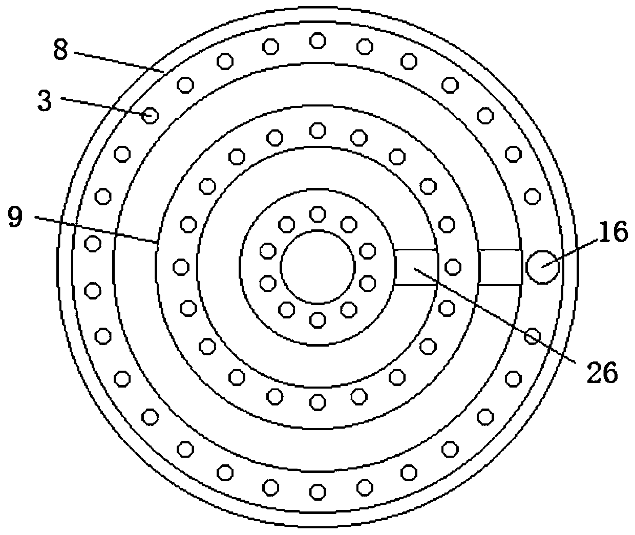 Cold water tank for production of marine high-power engine cylinder head