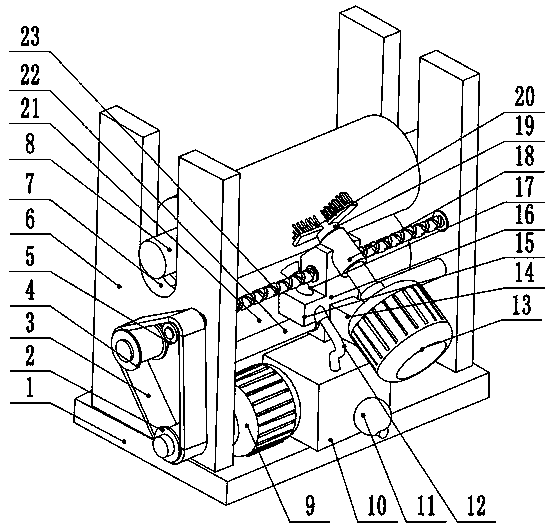 Dust removal device for floor mat production