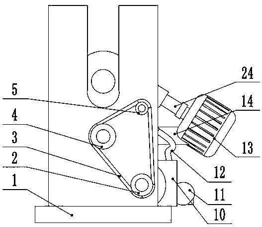 Dust removal device for floor mat production