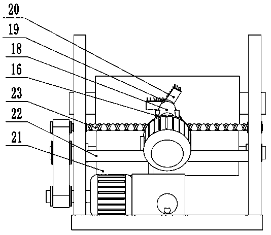 Dust removal device for floor mat production