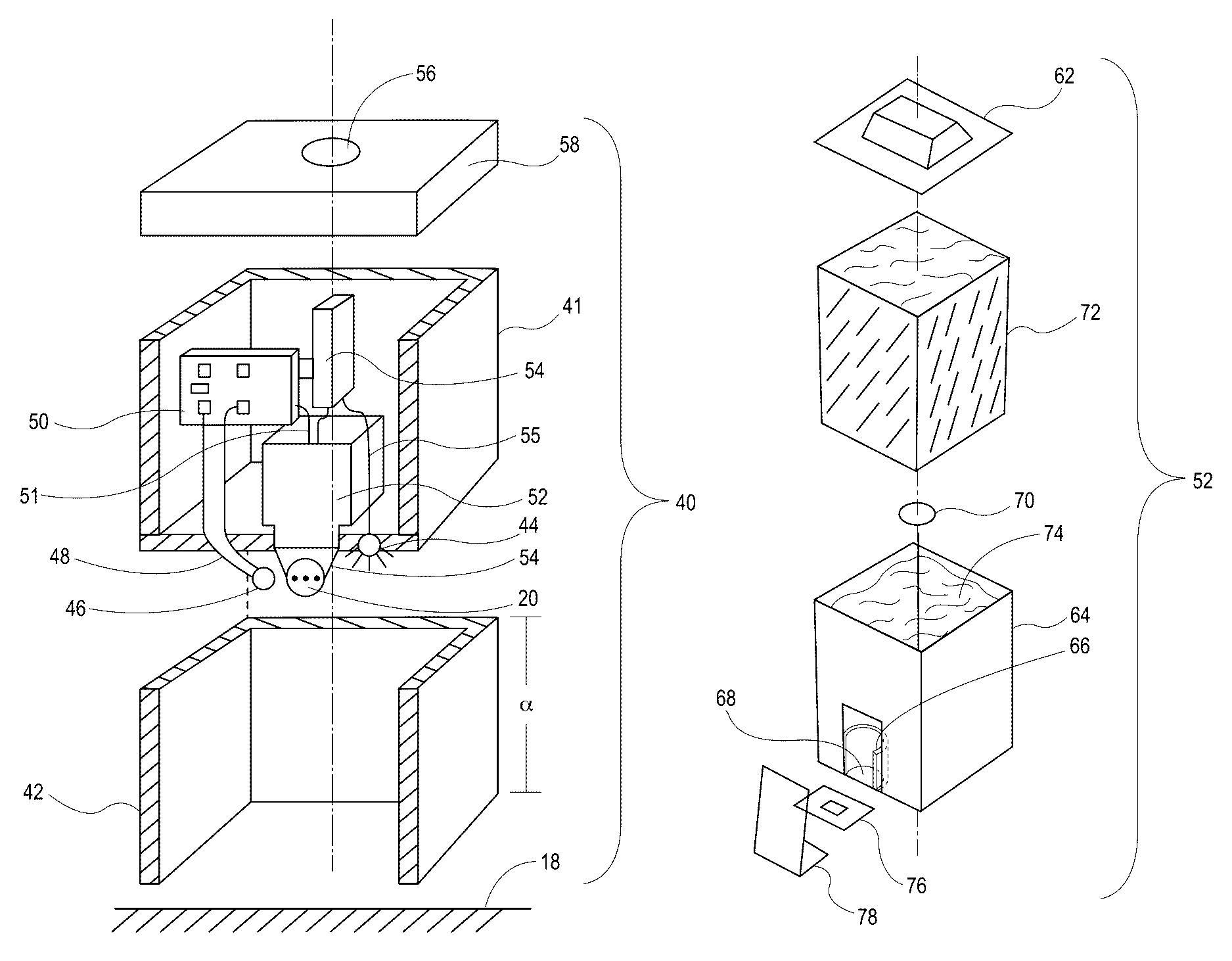 Cartridges for the deposition of treatment compositions on keratinous surfaces