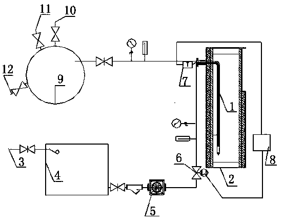 Ascending pipe waste heat insertion-type temperature control thermal expansion decoking heat pipe guiding-out method and device