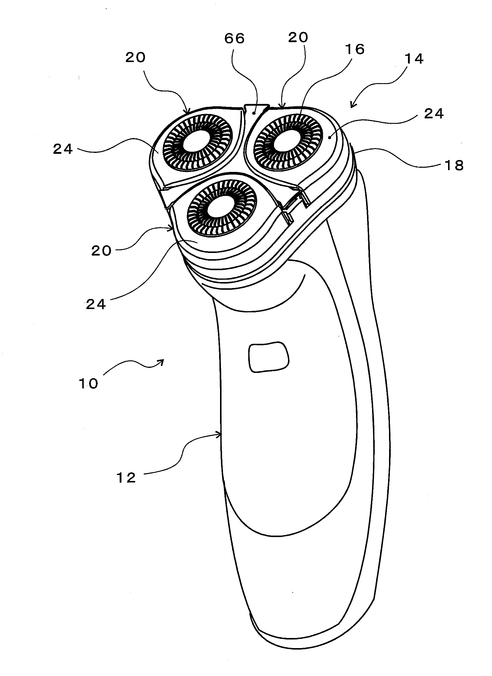 Rotary electric shaver