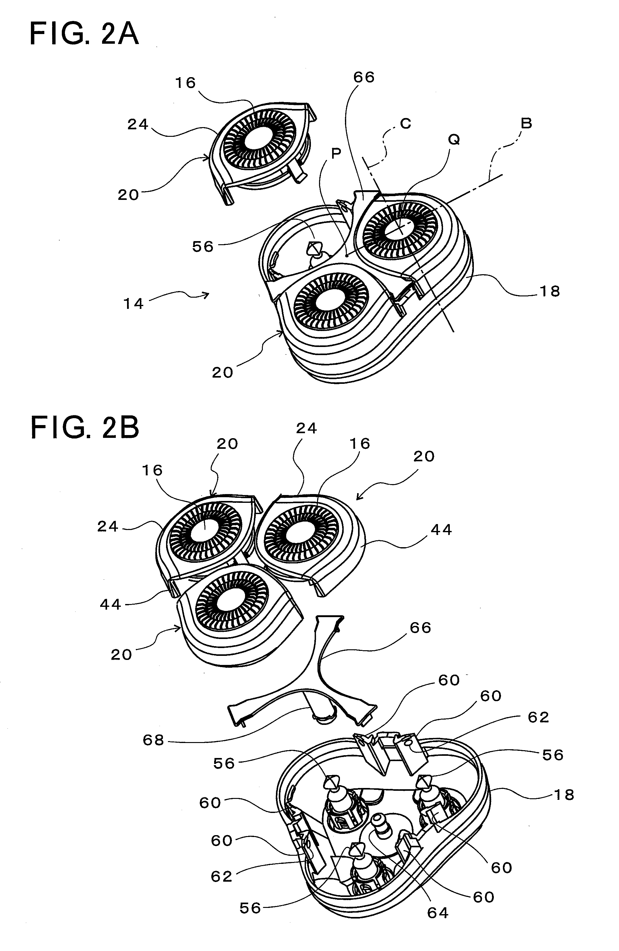 Rotary electric shaver