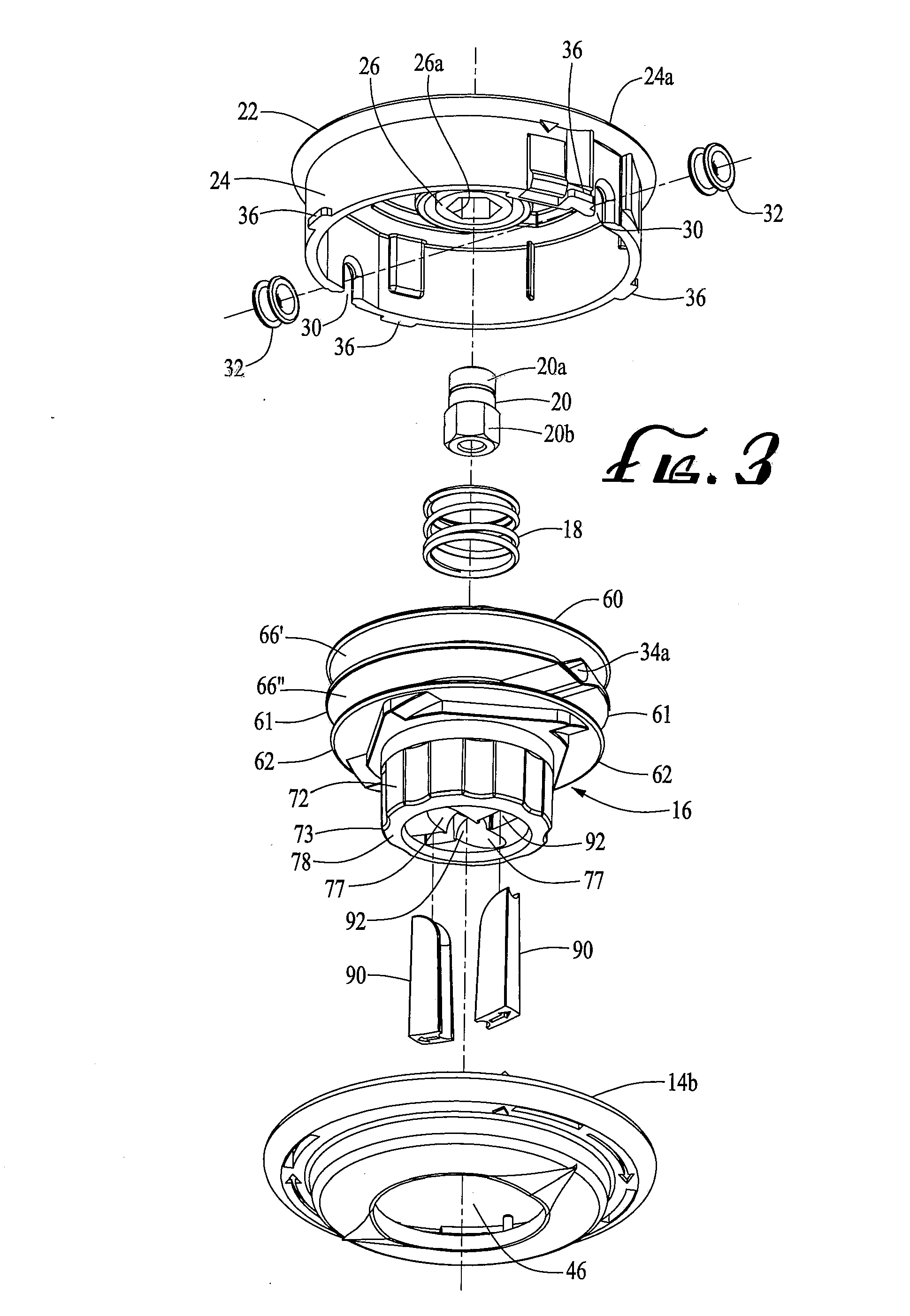 Trimmer Head For Use In Flexible Line Rotary Trimmers Having Improved Line Loading Mechanism