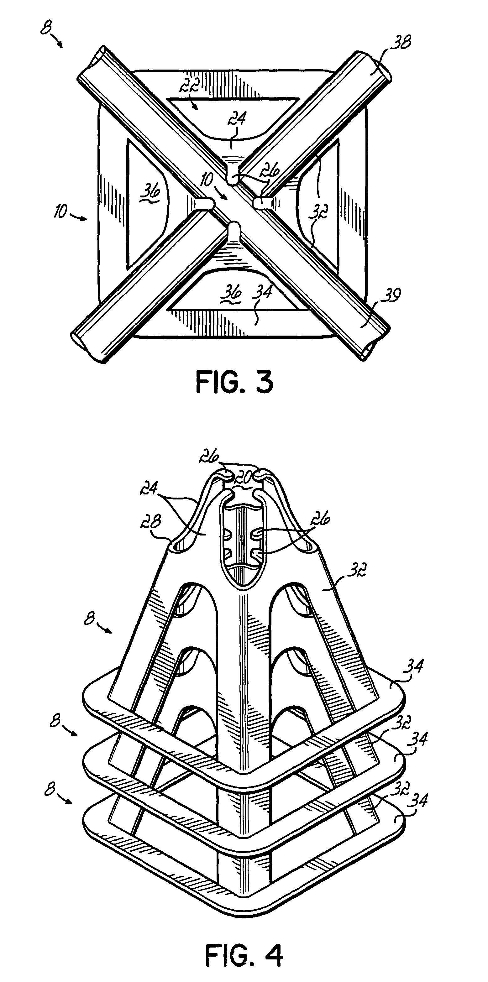 Post-tension intersection chair