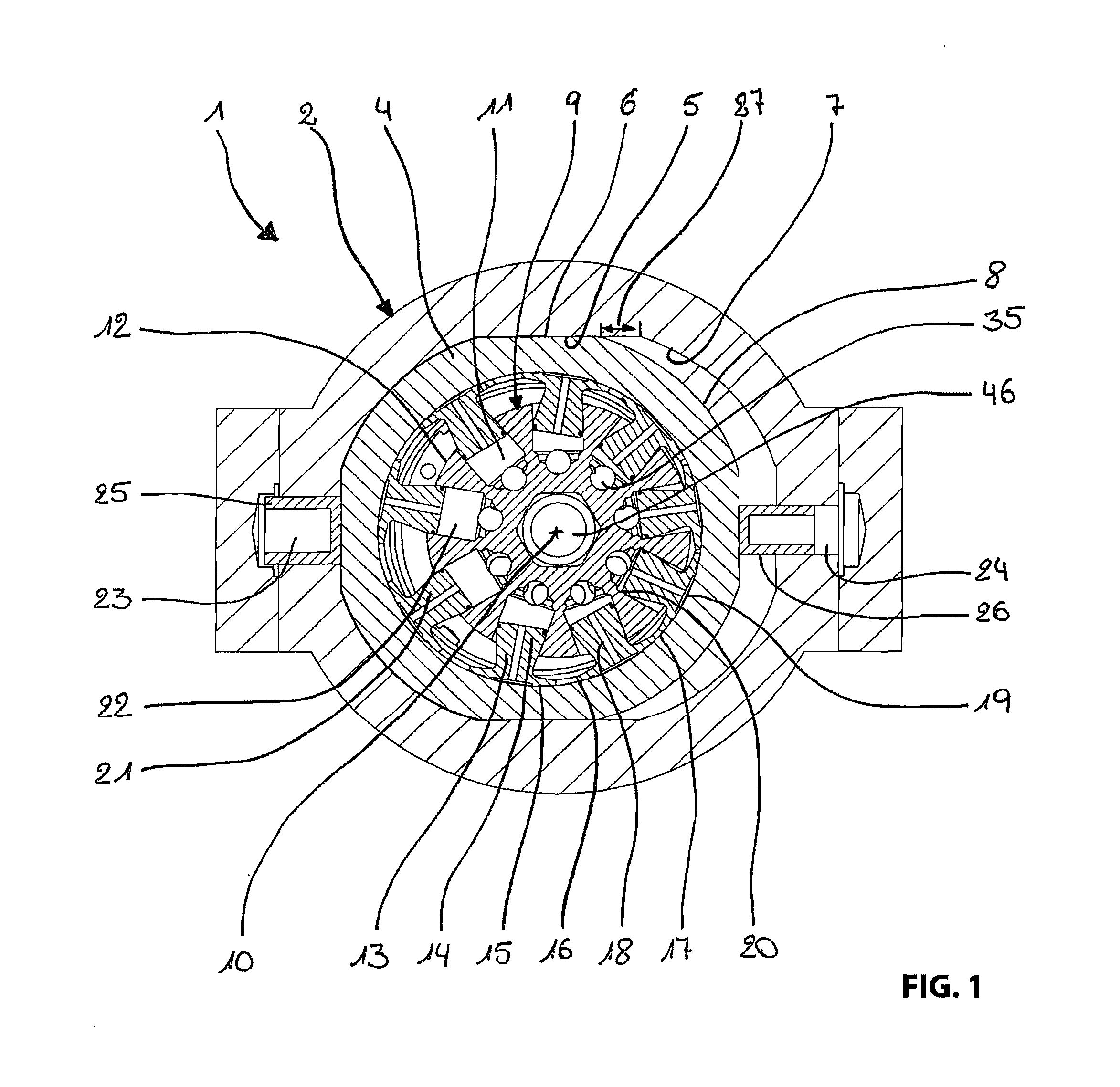 Hydrostatic radial piston machine