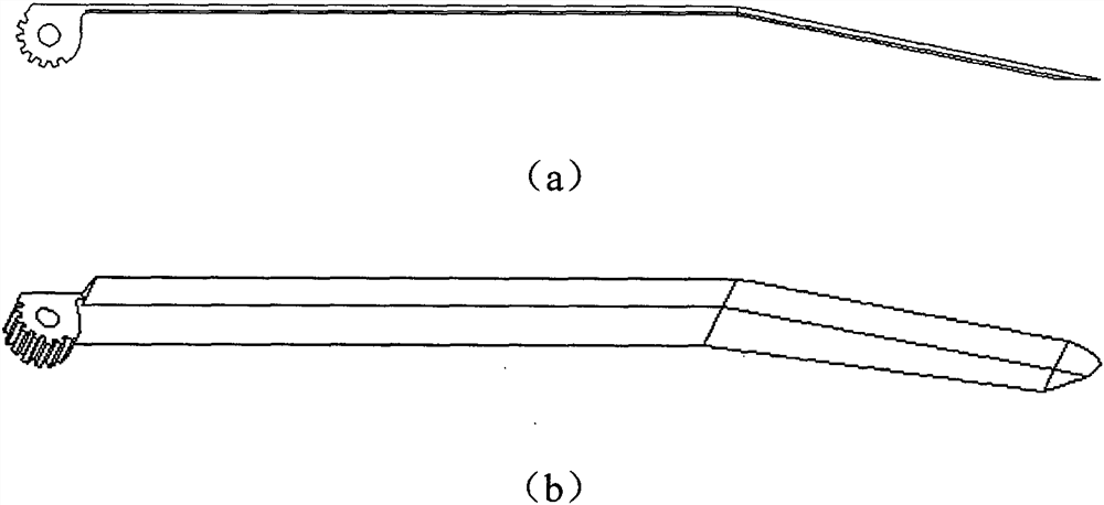 A bullet with a helical deceleration device