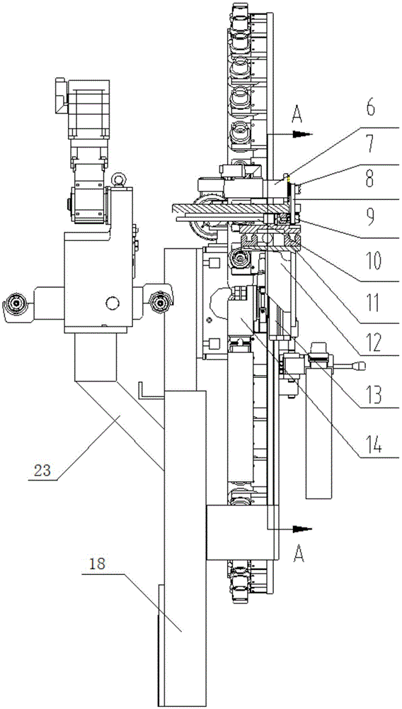 Disc type tool magazine for horizontal machining center