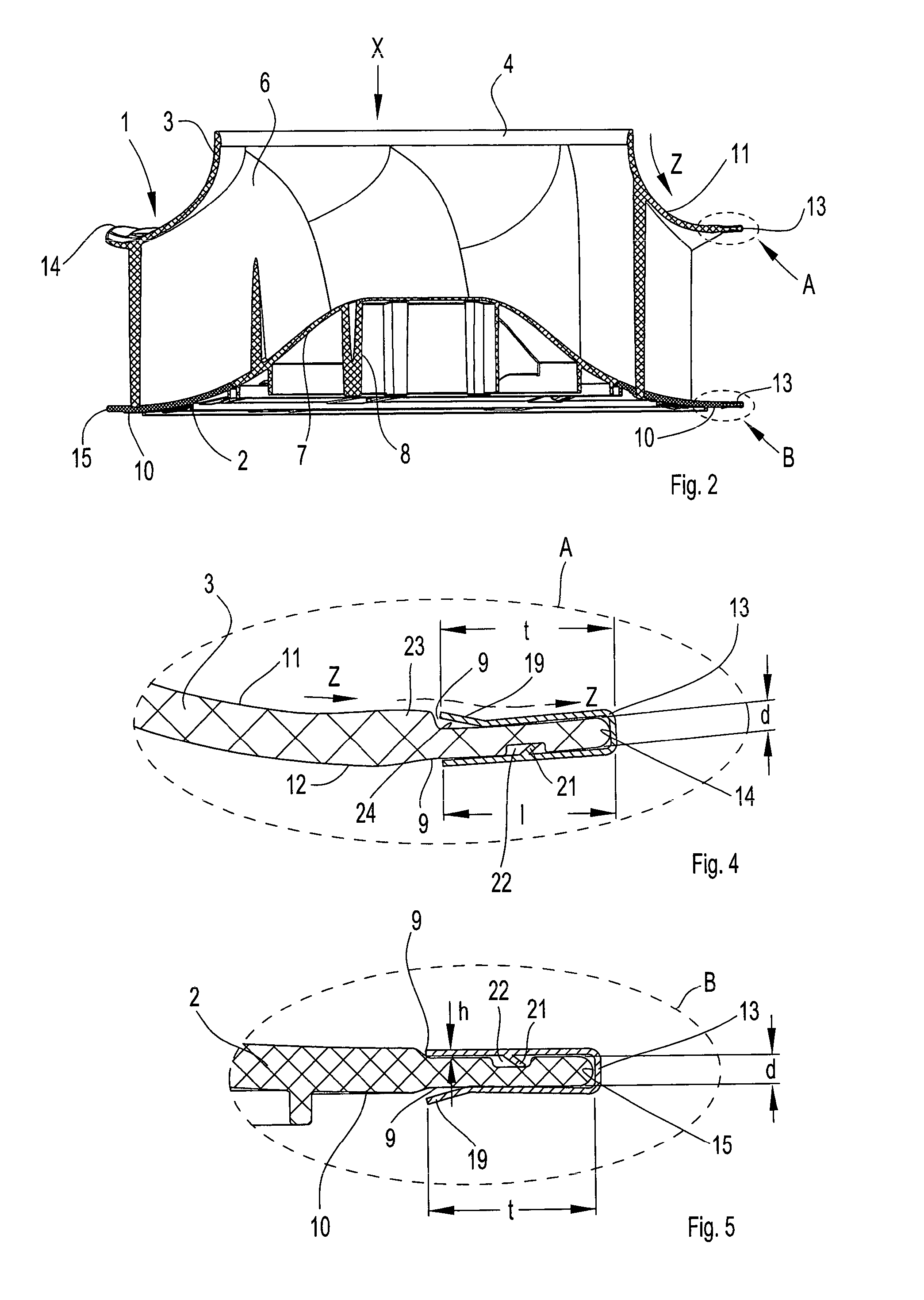 Radial fan wheel arrangement