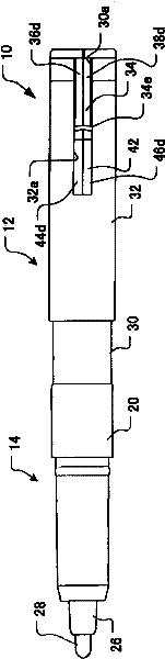 Needle thread passing device