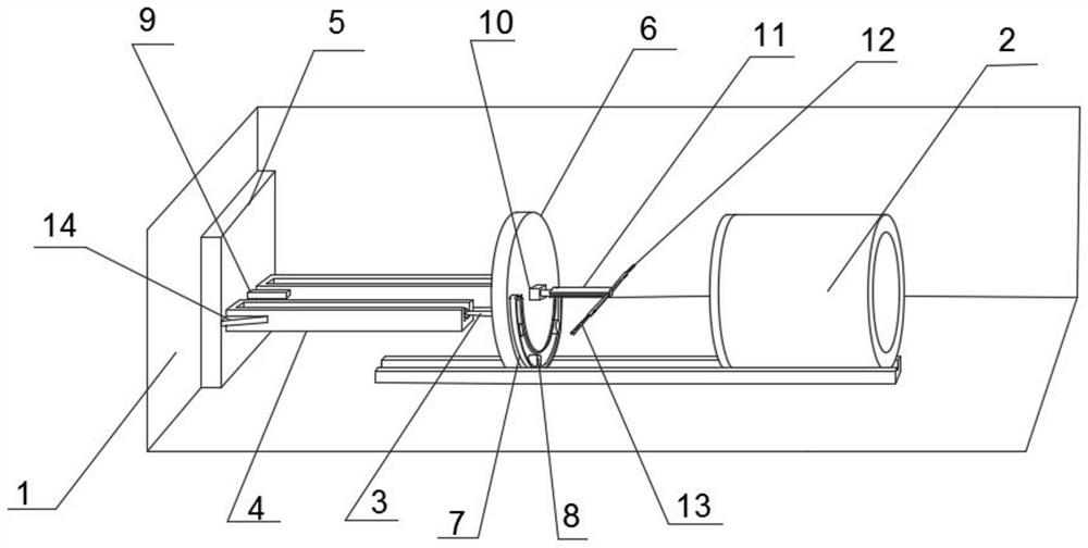 Auxiliary device for adjusting the force of jacking pipe