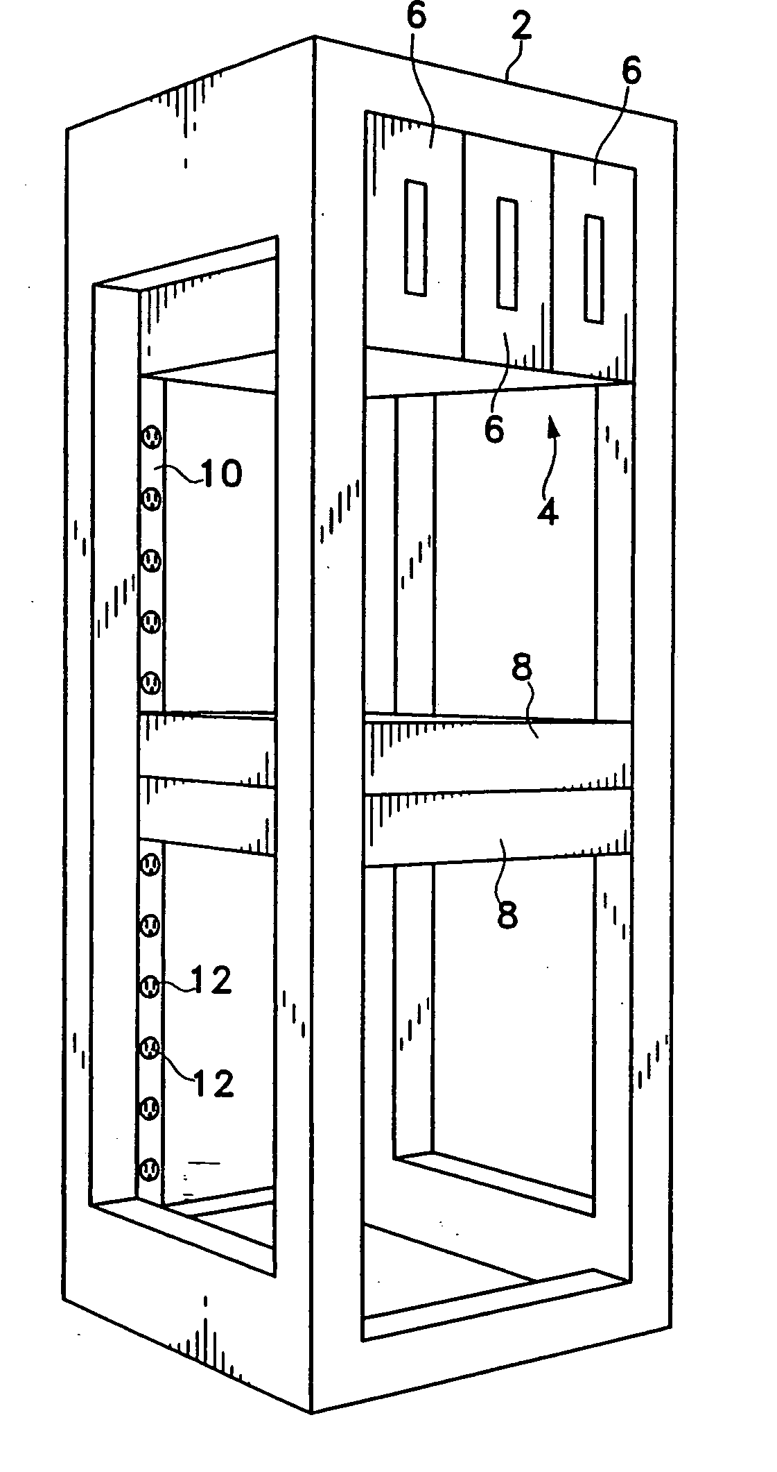 Computer rack with power distribution system