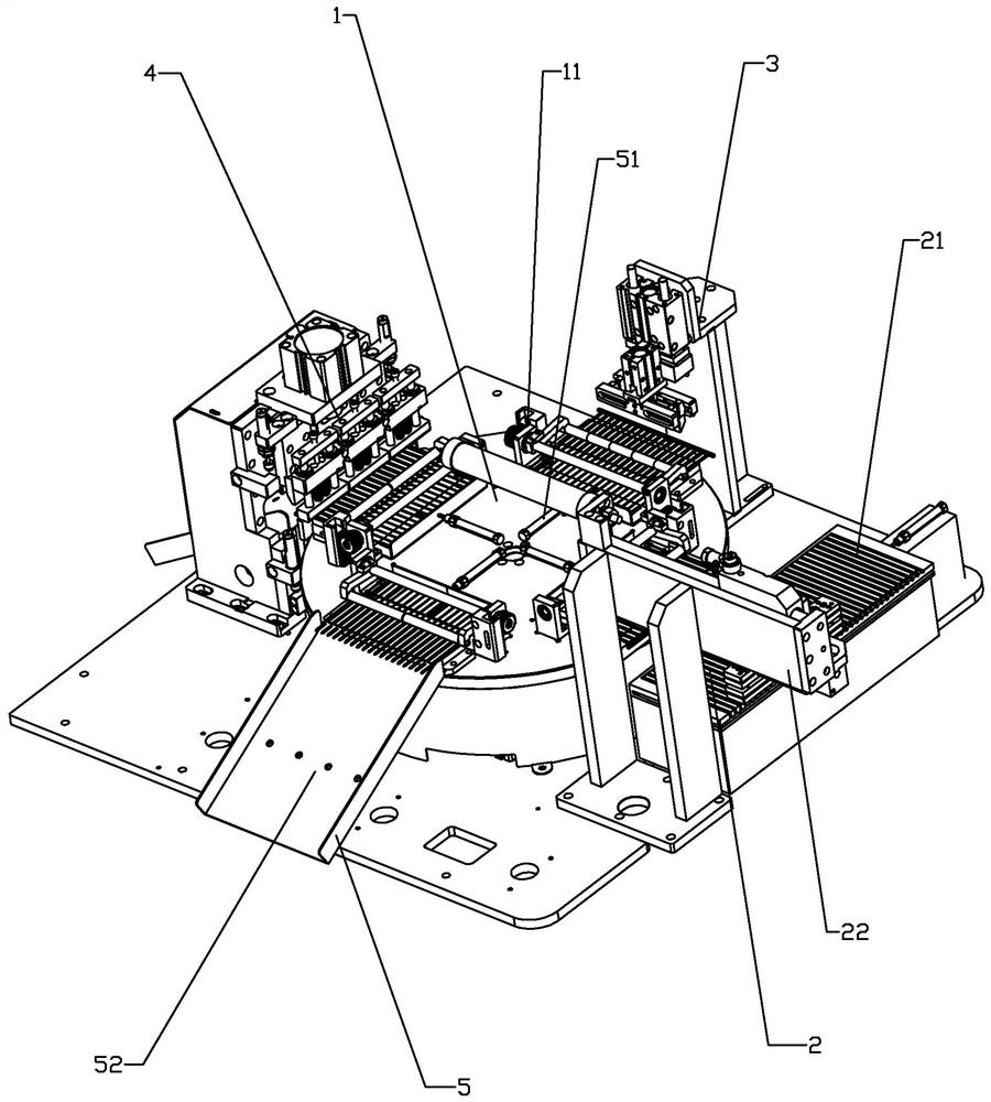 An automatic separation device for thin rods and plates