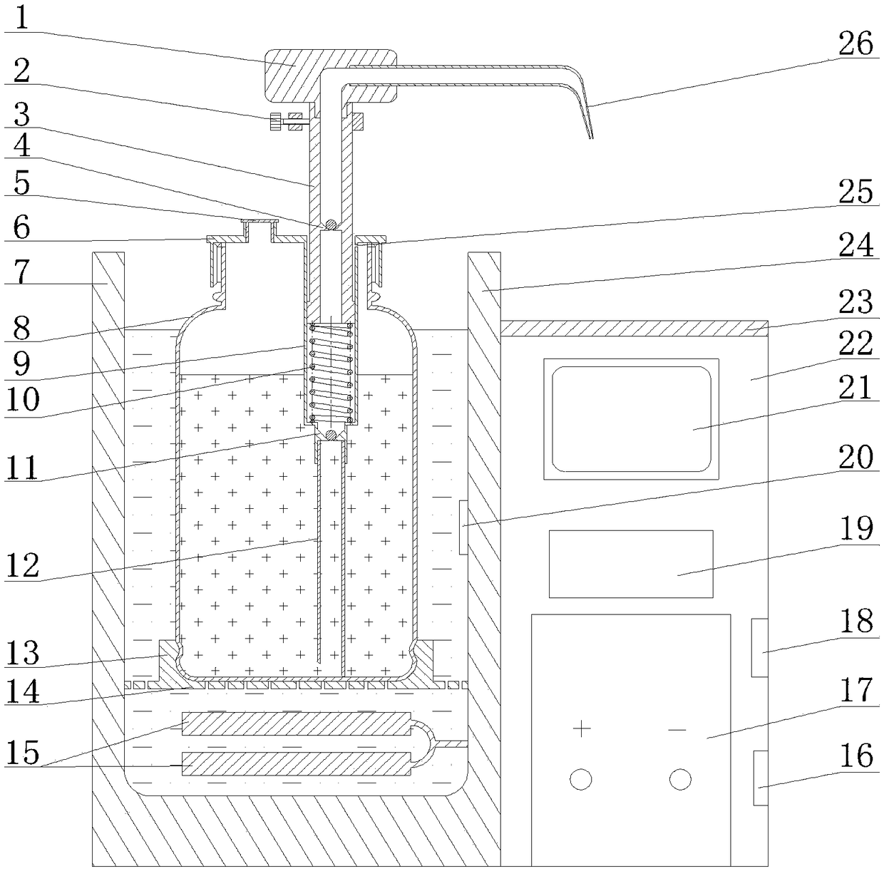 A quantitative constant temperature agar pourer