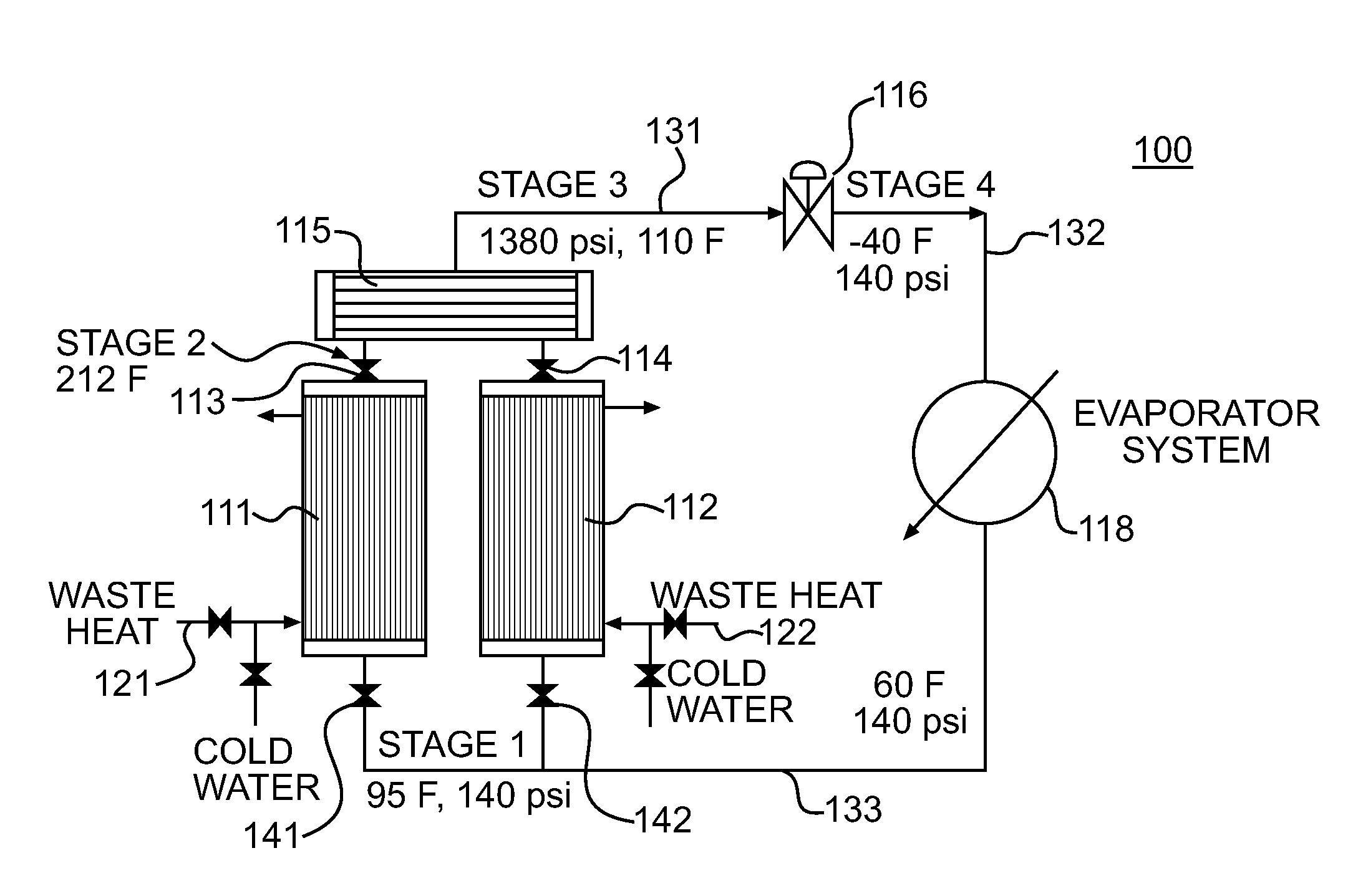 System using unutilized heat for cooling and/or power generation