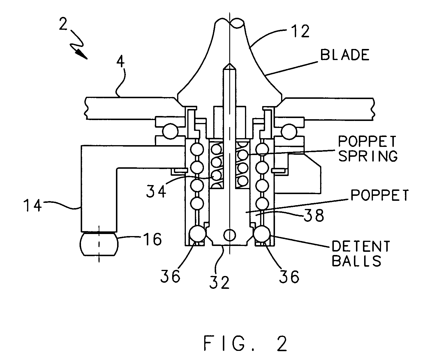 Ram air turbine blade disengagement mechanism for over-speed prevention