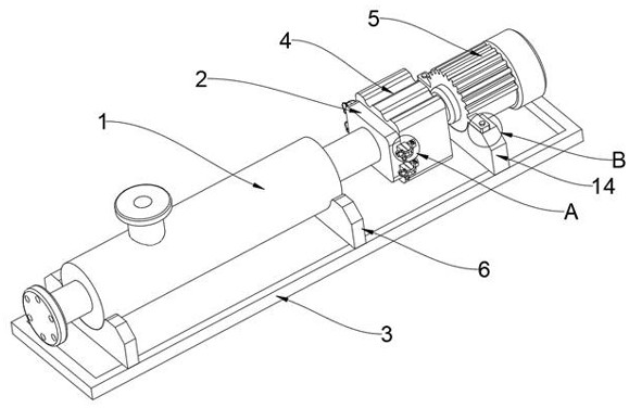 Gear reducer matched with efficient single-screw pump