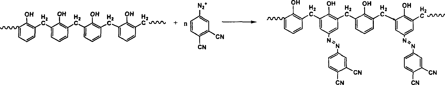 O-phthalo nitrile modified high ortho phenolic resin and its preparing method