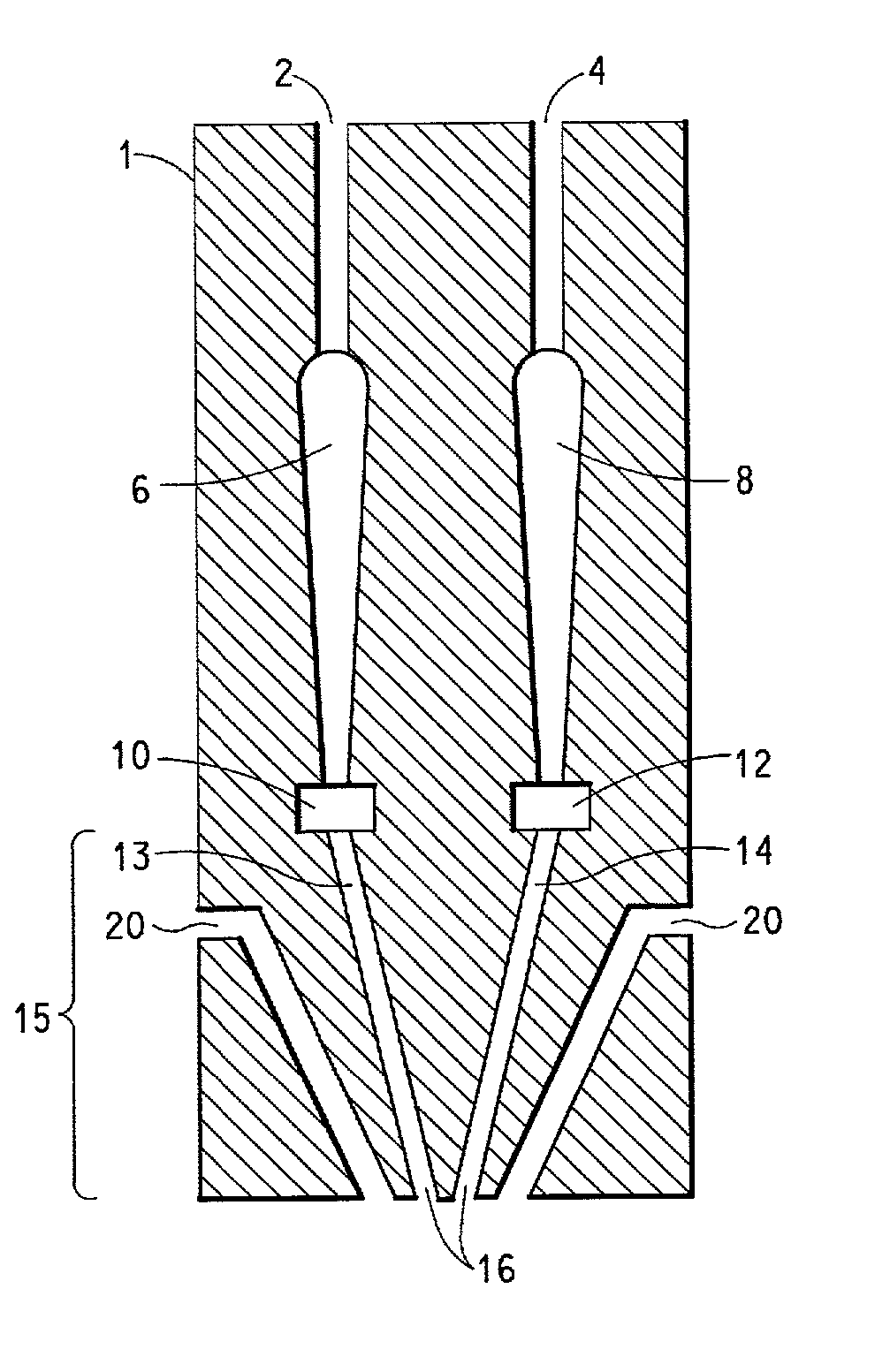 Process and apparatus for making multi-layered, multi-component filaments