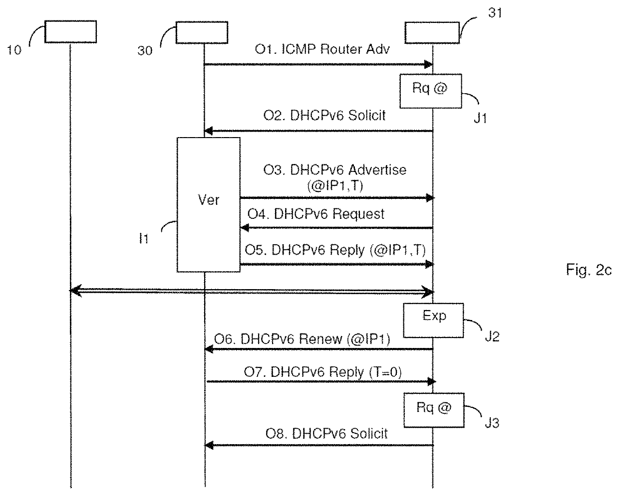 Technique for managing an address in a local area network