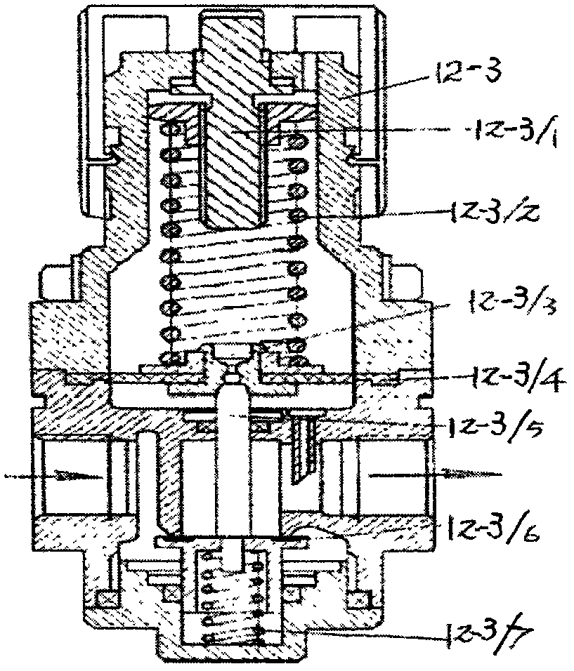 Electric water heater with pressure reducing valve